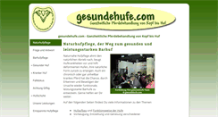 Desktop Screenshot of gesundehufe.com