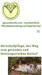 Mobile Screenshot of gesundehufe.com